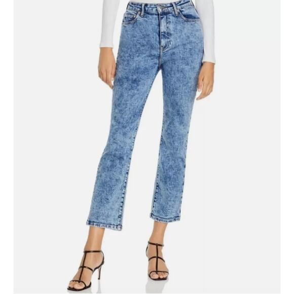 Jonathan Simkhai Standard River High‎ Rise Straight Leg Jeans in Light Laurel 29